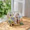 RoboTime Puzzle 3D de madera Miniatura de casa Casa de jardín de ensueño