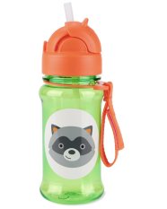 SKIP HOP Zoo tritan Butelka ze słomką 355ml Szop pracz miś 12m+