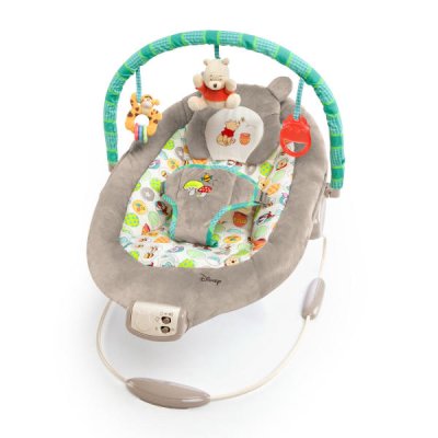 BRIGHT STARTS Vibrerend ligbed met de melodie van Winnie the Pooh Dots & Hunny 0 m+, tot 9 kg