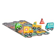 Petit Collage Robusztus fa puzzle Big Truck