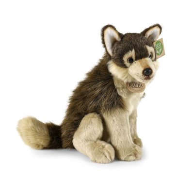 Rappa Loup en peluche assis 28 cm ECO-FRIENDLY