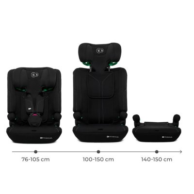 KINDERKRAFT Silla de coche I-Comfy i-Size (76 a 150 cm) Black