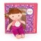 Doudou Jolijou Lalka Mia 16 cm fuchsia