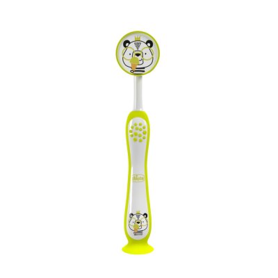 CHICCO Set di spazzolini da denti per bambini Hippo-Panda 3-6 anni, 2 pz