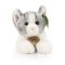 Rappa Gato de peluche tumbado gris 20 cm ECO-FRIENDLY