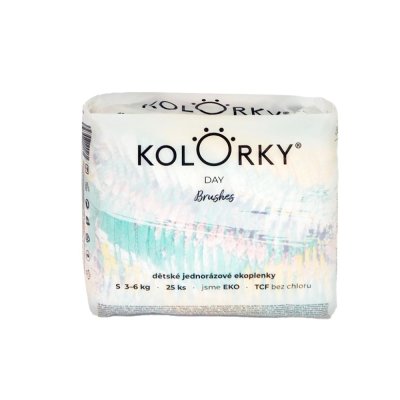 KOLORKY DAY Öko-Einwegwindeln, Pinsel S (3-6 kg) 200 Stk. - MONATSVORRAT