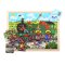 Bigjigs Toys Drewniane puzzle pociąg 24 elementy