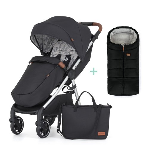 PETITE&MARS Carucior sport Royal2 Silver Perfect Black + geanta PETITE&MARS Jibot GRATUIT