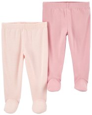 CARTER'S Rompers Pink Stripes dziewczęcy, 2 sztuki, 3m/rozmiar. 62