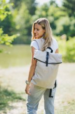 Geïntegreerde rugzak van softshell voor een draagzak Monkey Mum® Carrie - Safaritocht