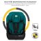 KINDERKRAFT Bilbarnstol Comfort up i-size grön (76-150 cm)
