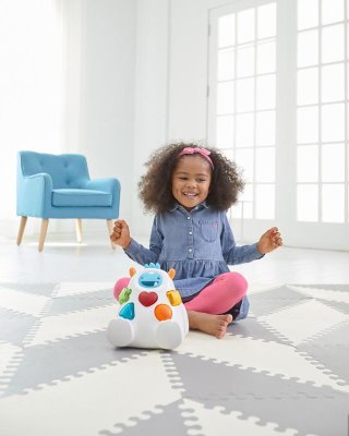 SKIP HOP Puzzle Schaumstoff Grau-Beige 72 Stk., 10m+