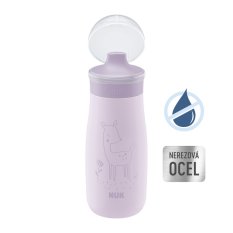 Garrafa de aço inoxidável NUK Mini-Me Sip - roxa 300ml, 9m+