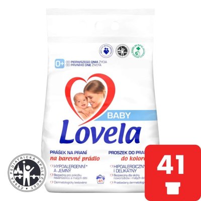 LOVELA Baby Waschpulver für farbige Kleidung 4,1 kg / 41 Ladungen