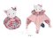 Snuttefilt Doudou katt rosa 3 i 1