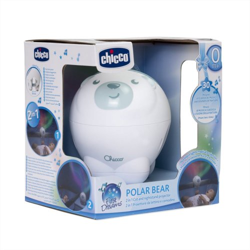 CHICCO Projektor s polárnym septembrom Polárny medveď modrý