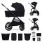 KINDERKRAFT Kombikinderwagen Nea 2 2in1 Midnight Black