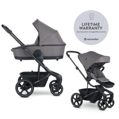 EASYWALKER Kombinirani voziček Harvey⁵ 2v1 Pebble Grey LITE RWS