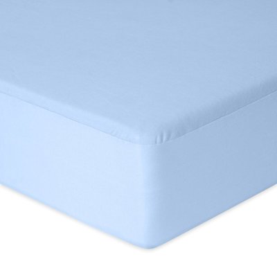 BABYMATEX Jersey Spannbettlaken wasserdicht 60x120 cm hellblau