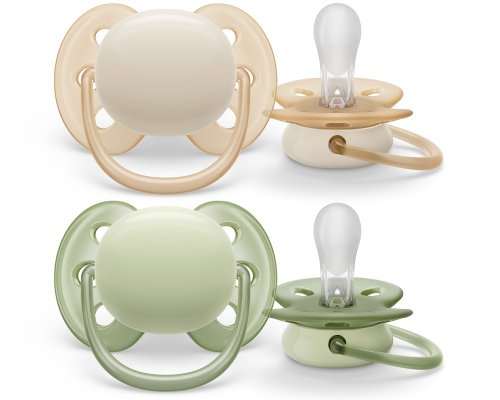 Philips AVENT Schnuller Ultrasoft Premium neutral 0-6m Junge, 2 Stk
