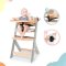 KINDERKRAFT Esszimmerstuhl Enock mit Polsterung Graues Holz, Premium