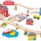 Bigjigs Rail Caminho de Ferro de Madeira Cidade e Aldeia 91 Peças