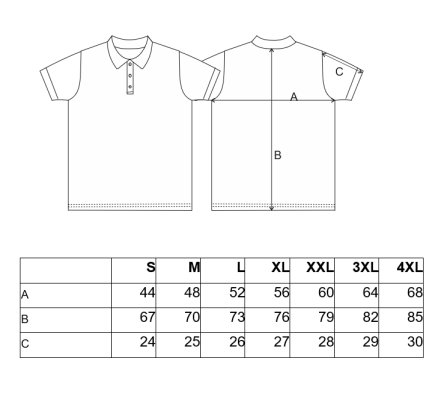 Polo da uomo KR sottile Outlast® - nero