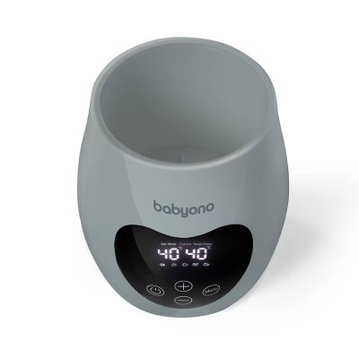 BABYONO Calefactor y esterilizador digital MIEL gris