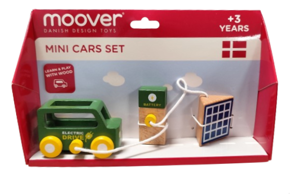 Mini zestaw Samochód elektryczny - Moover Zestaw mini samochód - Stacja ładowania