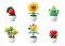 Sluban Flowers M38-B1073 Fleurs avec des yeux petit Présentoir 6 pcs