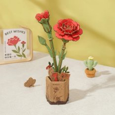 RoboTime 3D Holzbausatz Rote Nelke