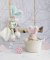 Conjunto de presente Doudou - coelho de pelúcia com manta de 31 cm turquesa