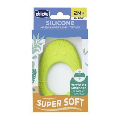 CHICCO Mordedor de silicone Super Soft Abacate 2m+