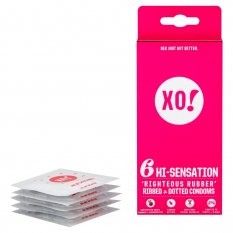 Natural latex condom Hi Sensation 6 pcs