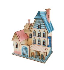 Woodcraft Drewniane puzzle 3D Willa PACA