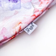 Spódnica z koła - jasnoróżowe kwiaty