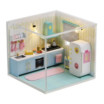 2Kids Toys miniaturi de căsuță Bucătărie veselă