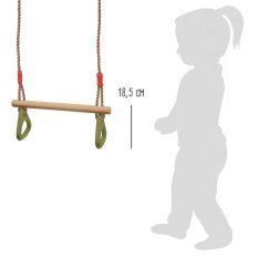 small foot Huśtawka z uchwytami gimnastycznymi