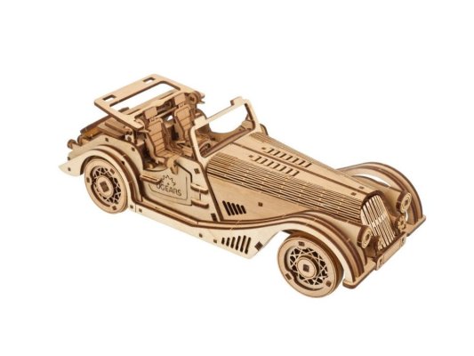 Ugears Drewniane Puzzle Mechaniczne 3D Samochód Sportowy Rapid Mouse