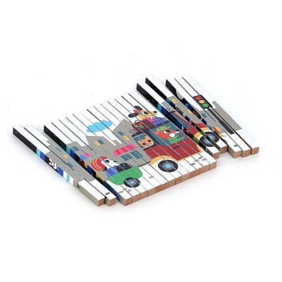 Vilac Lesena 4D sestavljanka Prevozna sredstva