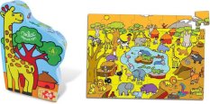 Vilac Drewniane puzzle Sawanna