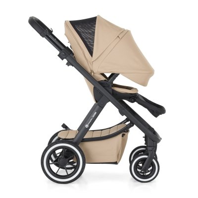 PETITE&MARS SET Kočárek 4v1 ICON Mocha Beige LITE AIR + CBX By CYBEX Aton B2 i-Size
