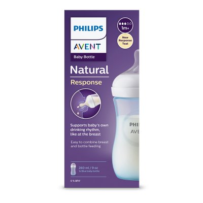 Philips AVENT palack Natural Response 260 ml, 1m+, kék