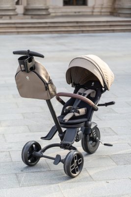 QPLAY Tricicletă Comfo Max Beige, 7 în 1, vârsta 10-72 luni