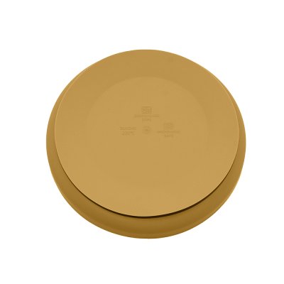 PETITE&MARS Set jídelní silikonový TAKE&MATCH 2 ks talíř + miska Intense Ochre 6m+