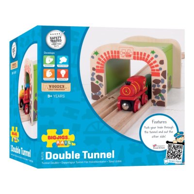 Bigjigs Rail Túnel Ferroviário Duplo
