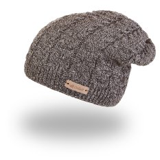 Set cappello e scaldacollo in maglia Outlast ® - bianco e nero