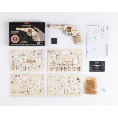 RoboTime Puzzle 3D de madera mecánico Revolver Corsac