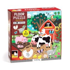 Mudpuppy Floor Puzzle Farm Friends 25 Pieces
