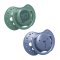 LOVI Schnuller Silikon dynamisch Hey 3-6 m 2 Stück blau/grün